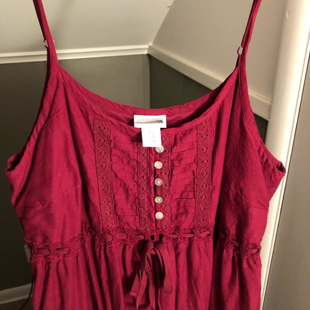 Maroon Mothhood dress!